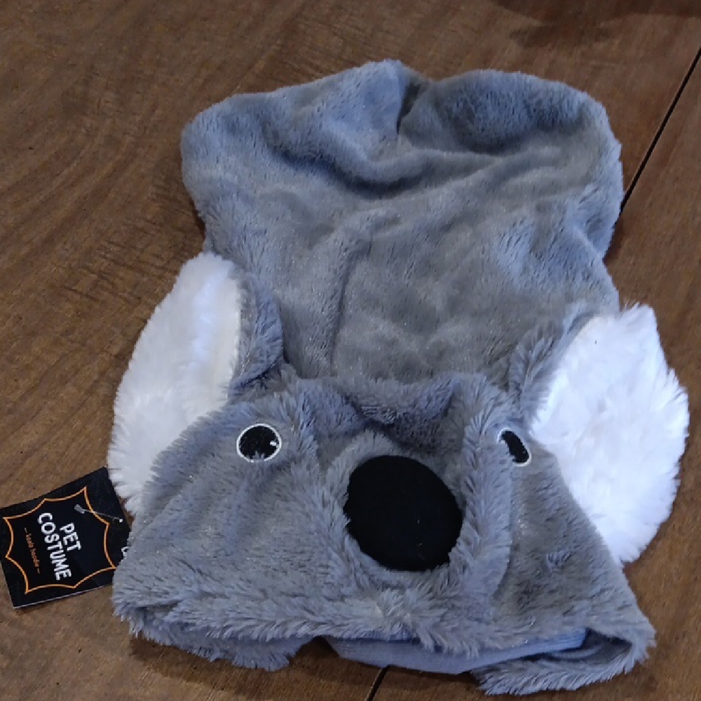 Gray and White Koala Pet Costume